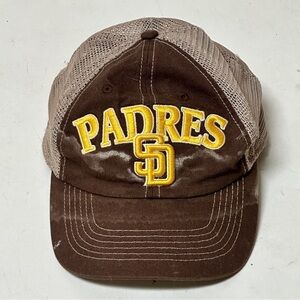 MLB San Diego Padres Brown Yellow Baseball Cap Hat